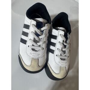 Adidas Samba OG EL I Cloud White Core Black Gum IE3679 Toddler Shoes 7 1/2